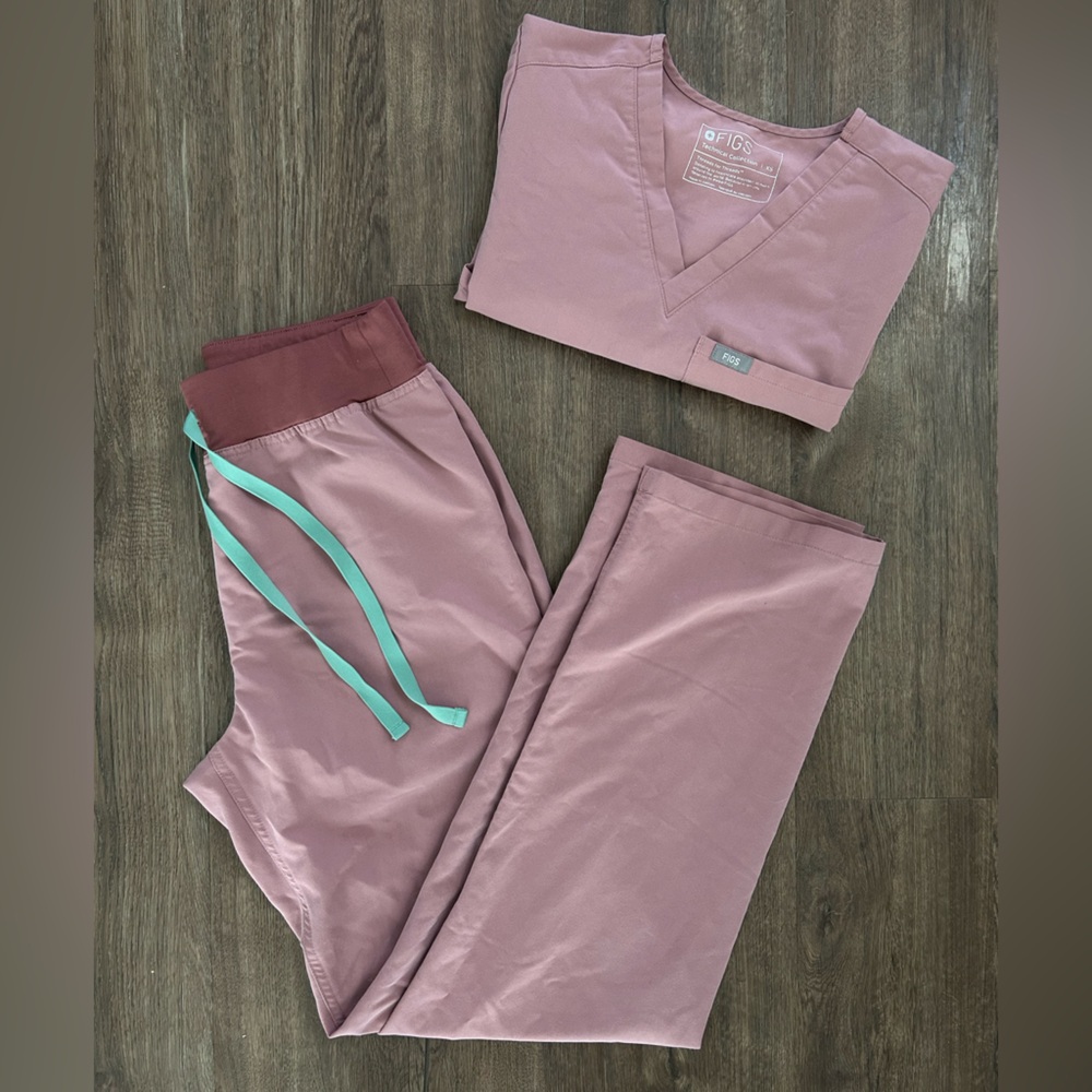 Figs Mauve Scrub Set